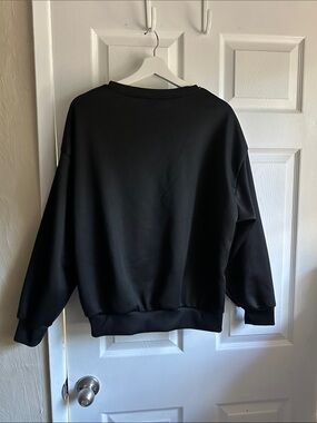 Classic Black Crewneck Sweatshirt